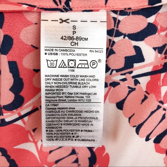 NWT Banana Republic Sleeveless Floral Top Size Small - Picture 5 of 8